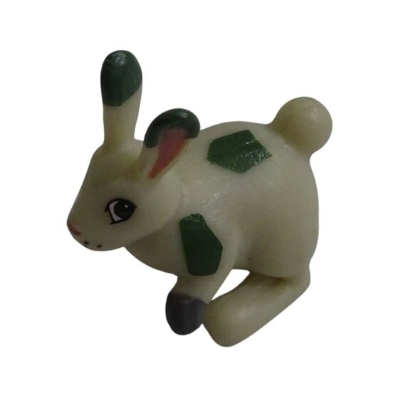 Roblox Miniature Rabbit Figure Cream Green Collectible Toy Animal 1 inch - Picture 2 of 7